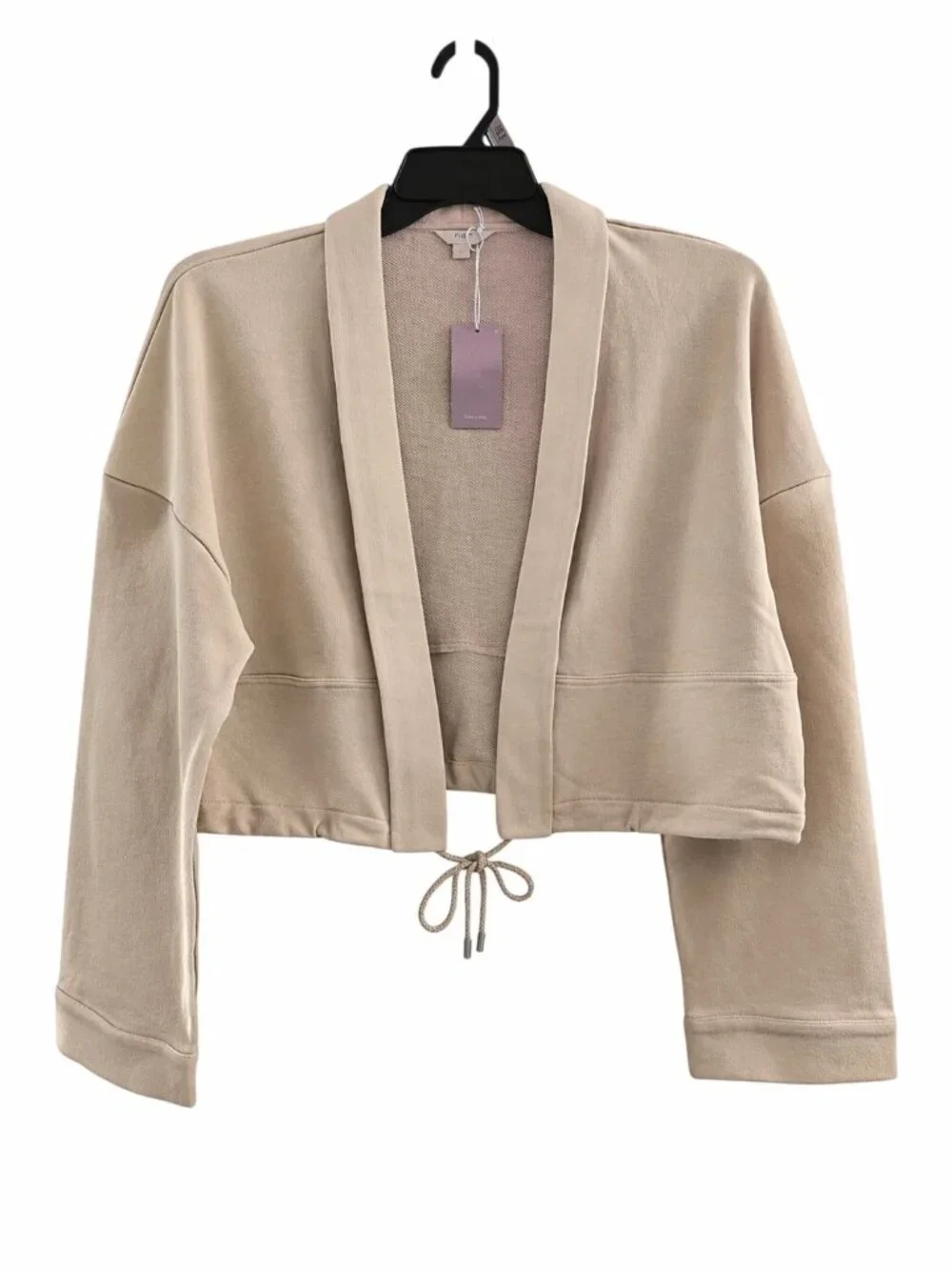 Kimono-Style Top & Skirt Set – Women's Size Large – Beige – 100% Cotton - NWT - Picture 4 of 10